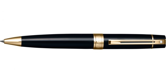 SHEAFFER 300 BALLPEN GT GLOSSY BLACK WITH GOLD TONE